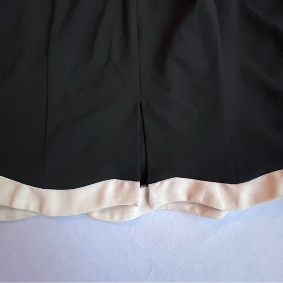 Elegant navy and White Sleeveless Midi Dress - Picture 8 of 9